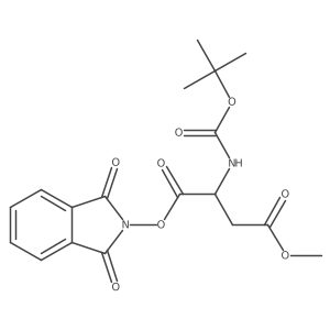 1,3-dioxo-2,3-dihydro-1H-isoindol-2-yl 1-methyl (3S)-3-{[(tert-butoxy)carbonyl]amino}butanedioate结构式