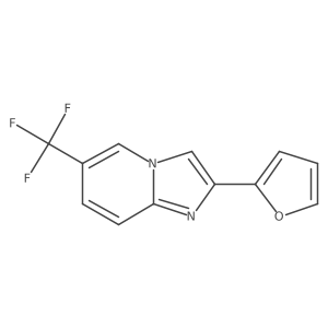 2-(2-Furyl)-6-(trifluoromethyl)imidazo[1,2-a]pyridine结构式