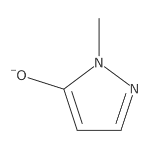 1H-Pyrazol-5-ol, 1-methyl-, ion(1-) Structure