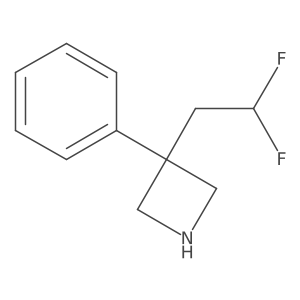 3-(2,2-Difluoroethyl)-3-phenylazetidine Structure