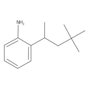 Benzenamine, 2-[(1S)-1,3,3-trimethylbutyl]- Structure