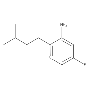 5-Fluoro-2-(3-methylbutyl)pyridin-3-amine结构式