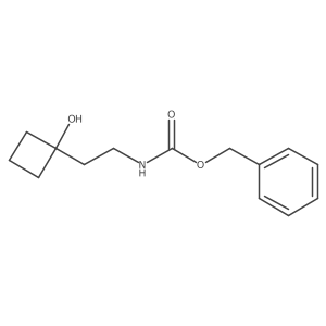 benzyl N-[2-(1-hydroxycyclobutyl)ethyl]carbamate结构式