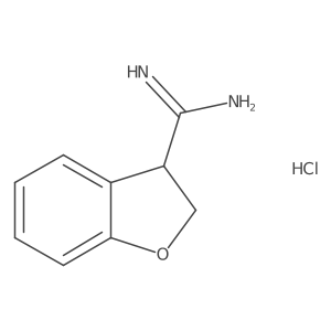 2,3-Dihydro-1-benzofuran-3-carboximidamide hydrochloride结构式