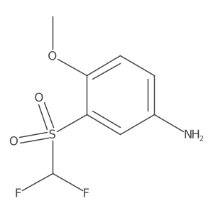 3-[(Difluoromethyl)sulphonyl]-4-methoxyaniline Structure