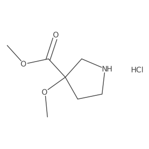 Methyl 3-methoxypyrrolidine-3-carboxylate hydrochloride Structure