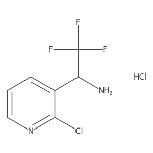 (R)-1-(2-Chloropyridin-3-YL)-2,2,2-trifluoroethan-1-amine hcl Structure
