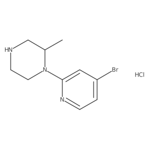 (R)-1-(4-Bromopyridin-2-YL)-2-methylpiperazine hcl结构式