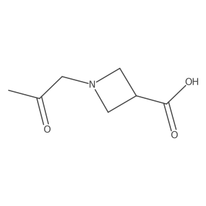 1-(2-Oxopropyl)azetidine-3-carboxylic acid结构式