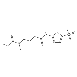 methyl N-(3-{[5-(fluorosulfonyl)-1,3-thiazol-2-yl]carbamoyl}propyl)-N-methylcarbamate结构式