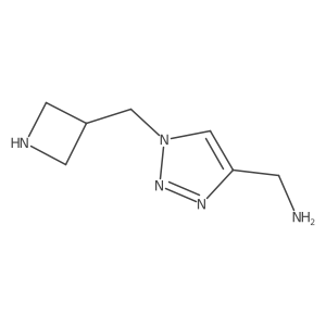 (1-(azetidin-3-ylmethyl)-1H-1,2,3-triazol-4-yl)methanamine结构式