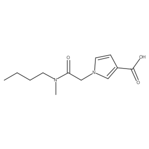 1-(2-(butyl(methyl)amino)-2-oxoethyl)-1H-pyrrole-3-carboxylic acid Structure