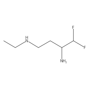(3-Amino-4,4-difluorobutyl)(ethyl)amine结构式
