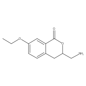 3-(aminomethyl)-7-ethoxy-3,4-dihydro-1H-2-benzopyran-1-one结构式