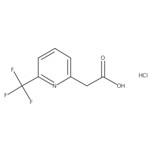 2-[6-(Trifluoromethyl)pyridin-2-yl]acetic acid hydrochloride结构式
