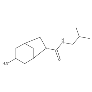 3-amino-N-(2-methylpropyl)-6-azabicyclo[3.2.1]octane-6-carboxamide结构式