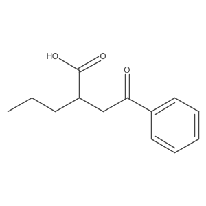 2-(2-Oxo-2-phenylethyl)pentanoic acid Structure
