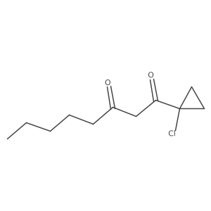 1-(1-Chlorocyclopropyl)octane-1,3-dione Structure
