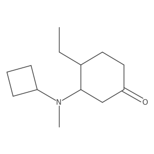 3-[Cyclobutyl(methyl)amino]-4-ethylcyclohexan-1-one Structure