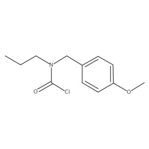 N-[(4-methoxyphenyl)methyl]-N-propylcarbamoyl chloride Structure