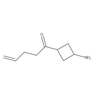 1-(3-Aminocyclobutyl)pent-4-en-1-one Structure