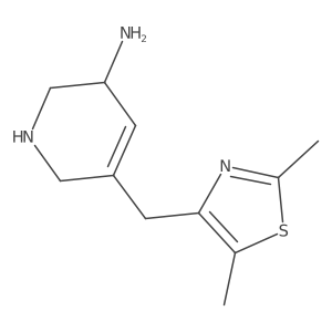 5-[(Dimethyl-1,3-thiazol-4-yl)methyl]-1,2,3,6-tetrahydropyridin-3-amine结构式