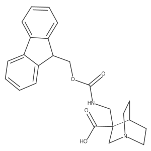 3-[({[(9H-fluoren-9-yl)methoxy]carbonyl}amino)methyl]-1-azabicyclo[2.2.2]octane-3-carboxylic acid Structure