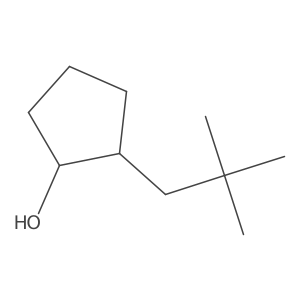 2-(2,2-Dimethylpropyl)cyclopentan-1-ol结构式