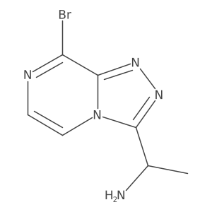 (1S)-1-{8-bromo-[1,2,4]triazolo[4,3-a]pyrazin-3-yl}ethan-1-amine Structure