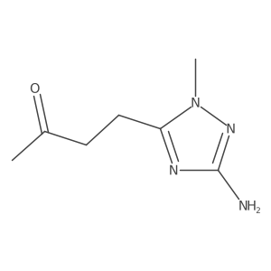 4-(3-amino-1-methyl-1H-1,2,4-triazol-5-yl)butan-2-one Structure