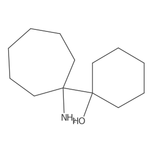 1-(1-Aminocycloheptyl)cyclohexan-1-ol结构式