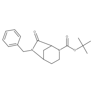 tert-Butyl 6-benzyl-7-oxo-2,6-diazabicyclo[3.2.1]octane-2-carboxylate Structure