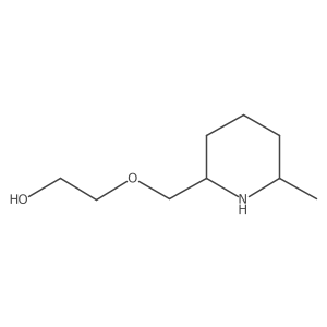 2-(((2R,6R)-6-Methylpiperidin-2-yl)methoxy)ethan-1-ol结构式