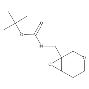 tert-butylN-({3,7-dioxabicyclo[4.1.0]heptan-1-yl}methyl)carbamate结构式