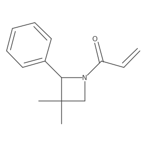 1-(3,3-Dimethyl-2-phenylazetidin-1-yl)prop-2-en-1-one结构式
