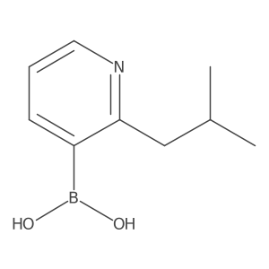 (2-Isobutylpyridin-3-yl)boronic acid Structure