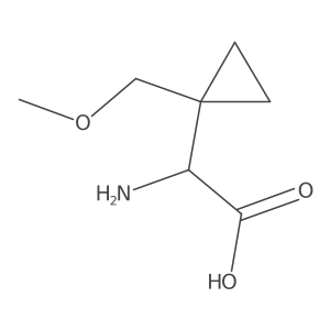 2-Amino-2-[1-(methoxymethyl)cyclopropyl]acetic acid Structure