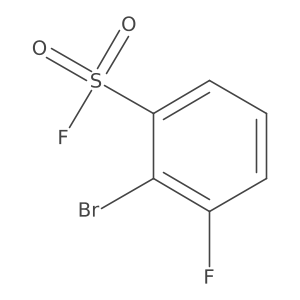 2-Bromo-3-fluorobenzene-1-sulfonyl fluoride结构式