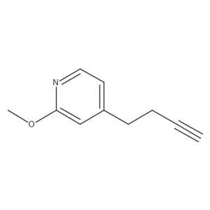 4-(But-3-yn-1-yl)-2-methoxypyridine Structure