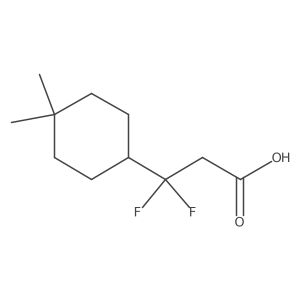 3-(4,4-Dimethylcyclohexyl)-3,3-difluoropropanoic acid结构式