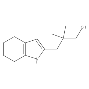 2,2-dimethyl-3-(4,5,6,7-tetrahydro-1H-indol-2-yl)propan-1-ol结构式