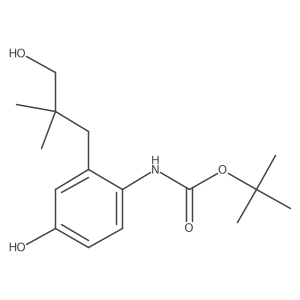tert-butyl N-[4-hydroxy-2-(3-hydroxy-2,2-dimethylpropyl)phenyl]carbamate结构式