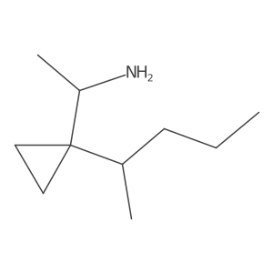1-[1-(Pentan-2-yl)cyclopropyl]ethan-1-amine结构式