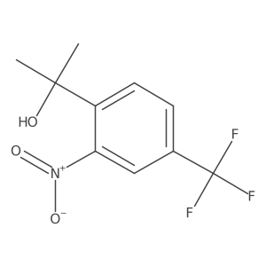 2-[2-Nitro-4-(trifluoromethyl)phenyl]propan-2-ol结构式