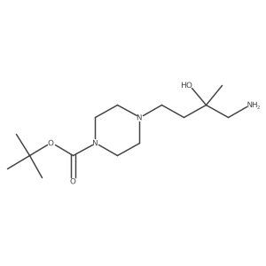 Tert-butyl 4-(4-amino-3-hydroxy-3-methylbutyl)piperazine-1-carboxylate结构式