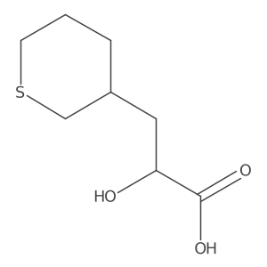 2-Hydroxy-3-(thian-3-yl)propanoic acid Structure