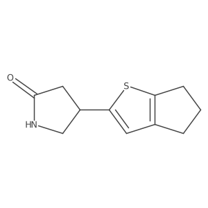 4-{4H,5H,6H-cyclopenta[b]thiophen-2-yl}pyrrolidin-2-one结构式