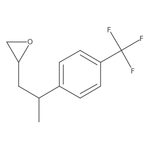 2-{2-[4-(Trifluoromethyl)phenyl]propyl}oxirane Structure