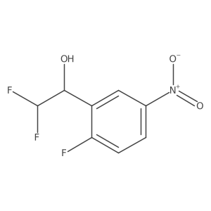 2,2-Difluoro-1-(2-fluoro-5-nitrophenyl)ethan-1-ol Structure