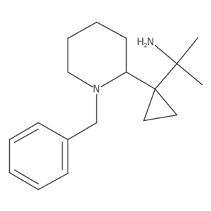 2-[1-(1-Benzylpiperidin-2-yl)cyclopropyl]propan-2-amine结构式